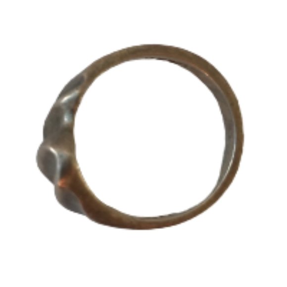 Vintage Sterling Silver Wave Grunge Statement Ring - Picture 5 of 8